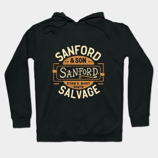 Sanford & Son Salvage Sign typography design Hoodie